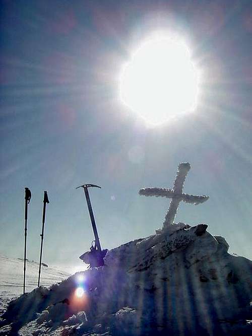 The summit of Vaganski vrh...