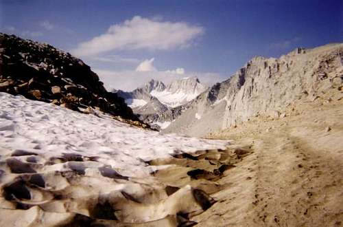 Mt. Abbot (right) and Mt....