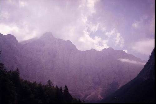 North wall of Triglav from...