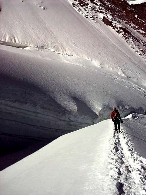 Crevasse on normal route
...