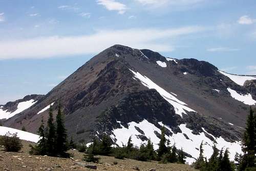 The NE ridge of Dicks Peak.