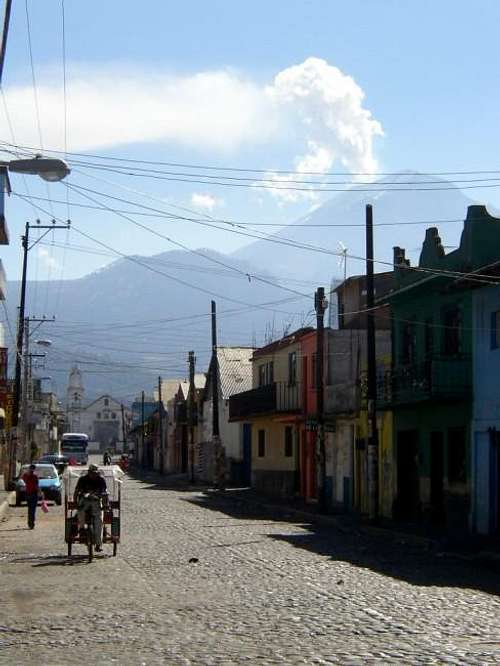 Popocatepetl erupting (As...