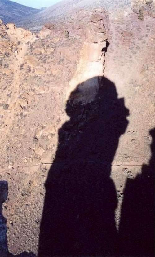 The shadow of Monkey Face...
