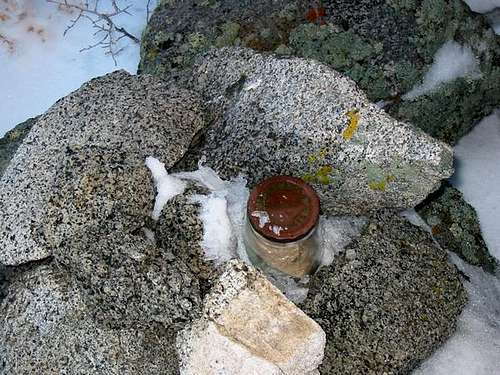  Kumiva Peak summit bottle...