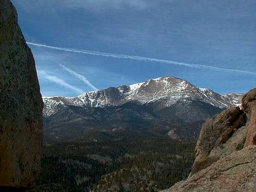 Pikes Peak as viewed from the...