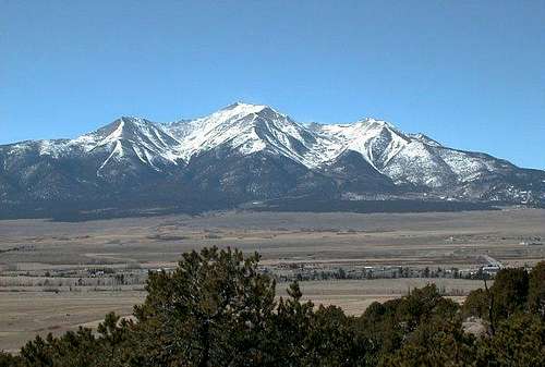 Mt Princeton from the scenic...