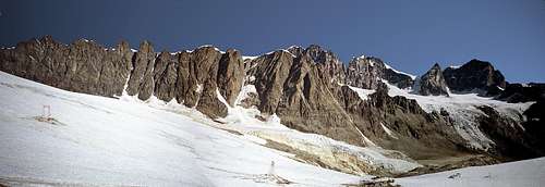 Bernina Group - central range from SW