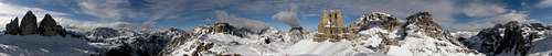 View from Sasso di Sesto/Sextner Stein, Dolomites, South Tyrol, Italy
