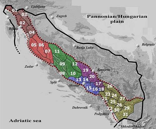 Dinaric Alps, Map 5
