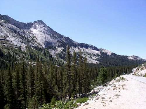 Tenaya Peak, from the east,...