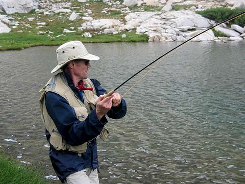 Reeling my biggest Sierra catch at 10,681 feet ... it does not get any better!
