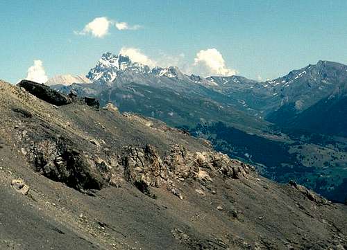 Monviso from Col des Ayes,...