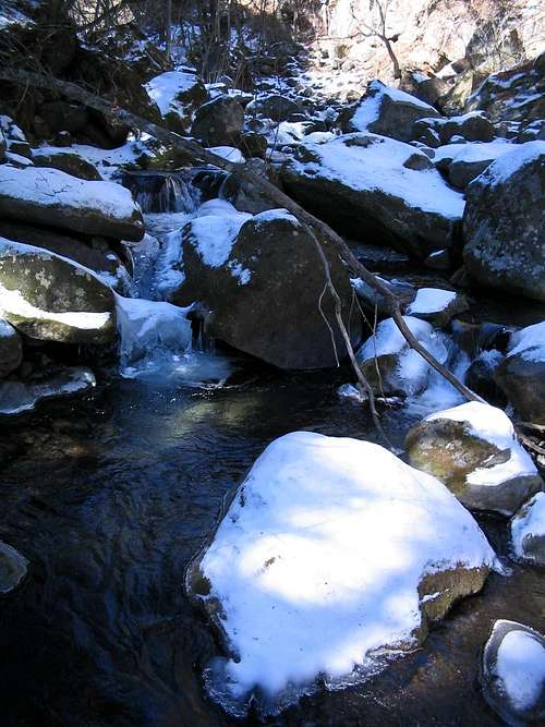Frozen stream