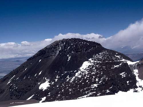 The summit of Cerro tres Cruces Sur