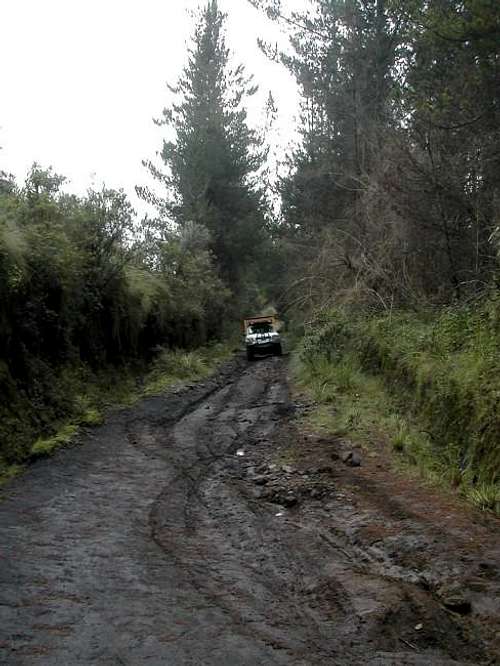 The road to Pasochoa,...