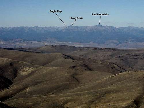 Wallowa summits seen from Big Lookout