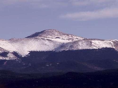 Pikes Peak from the west
