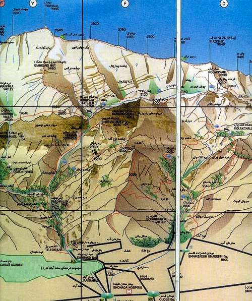 Schematic map of Tochal from...
