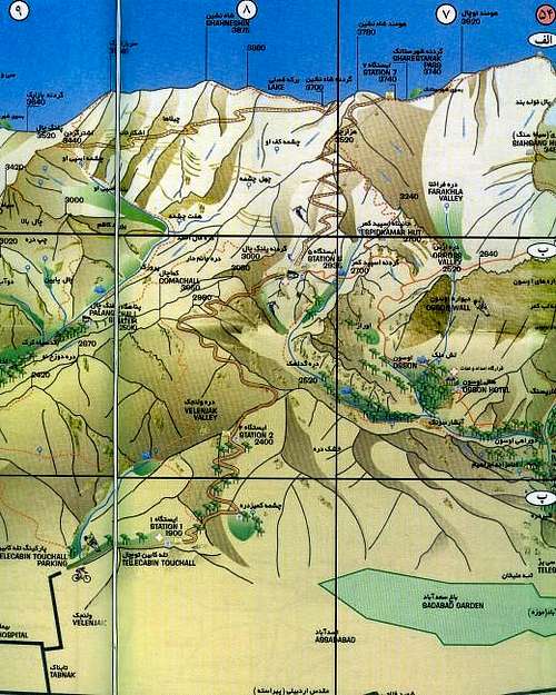 Schematic map of Tochal from...