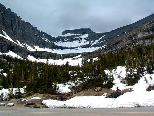 Pollock Mountain from the Going to the Sun Road.