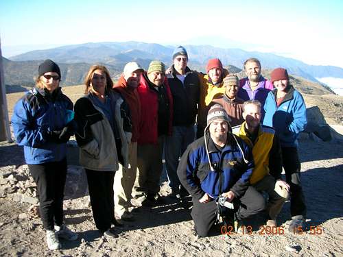 Climbers at the Refugio
