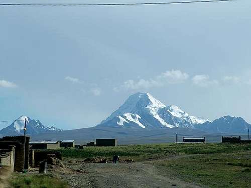 Hauyna Potosi from the road to Lake Titicaca