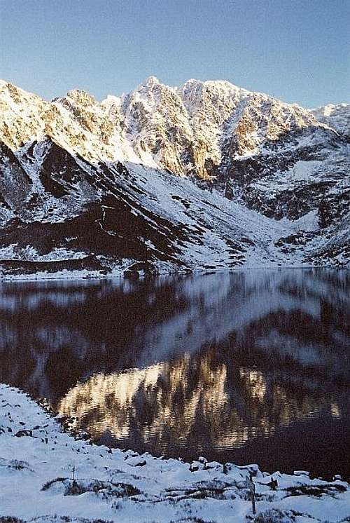 Czarny Staw (Black lake) in...