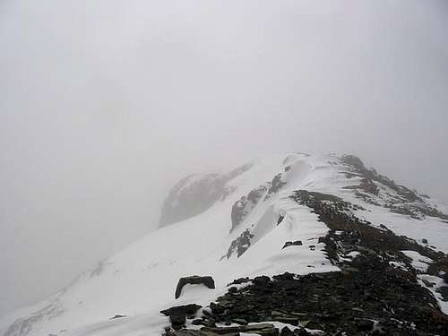  Finally, the summit ridge....