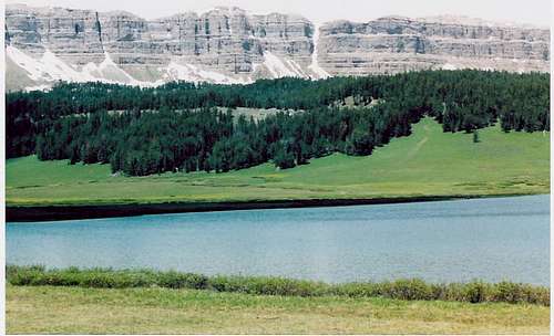 Brooks Lake & Cliffs Of The Continental Divide.