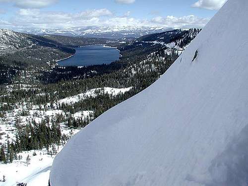 View of Donner Lake while...