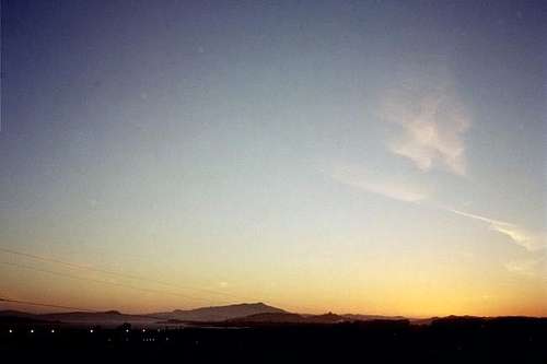 sunset over Mt. Tamalpais...