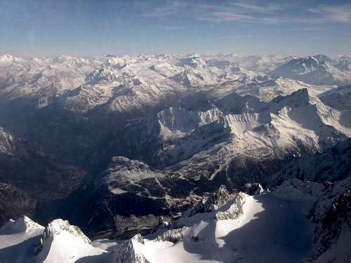 View of the Mont BLanc area