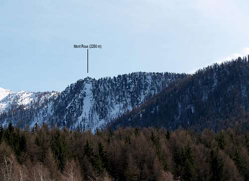 North side of Mont Roux <i>(2280 m)</i>