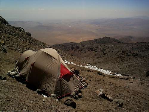 Camp at 5700m