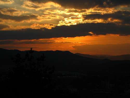 Next view from Hurka,sunset.