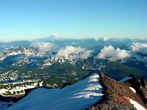 View from 9k on Rainier.