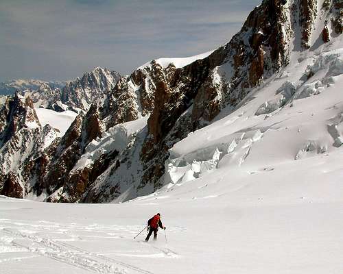 Skiing Le Mont Blanc