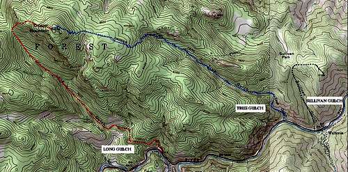 Other routes on Crosier Mountain.