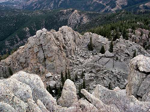 Typical Tenney Crags formations
