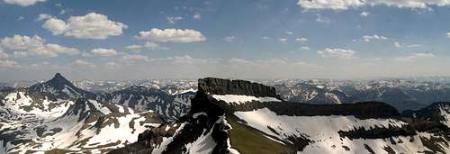 Coxcomb Peak, with Wetterhorn in the background