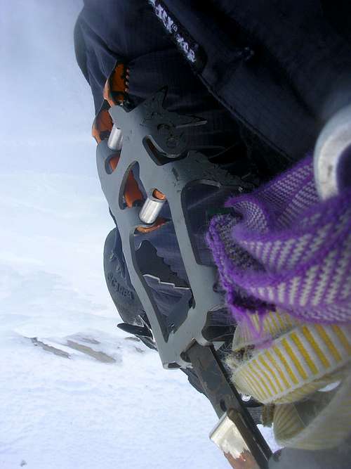 After the Crux the crampon is useless
