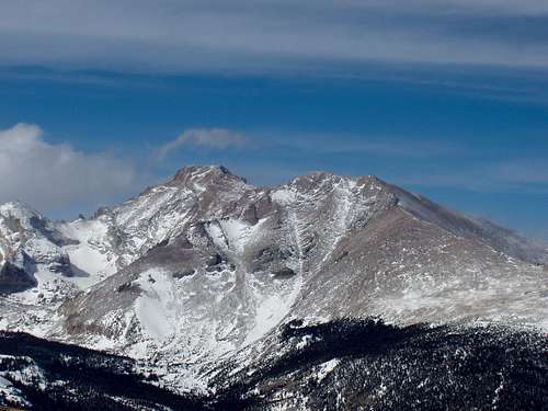 Longs, from the top of meadow mountain to the south