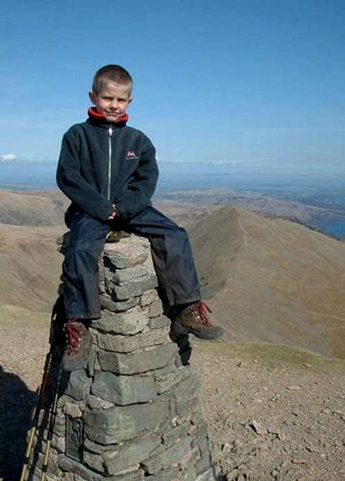 Me sitting on the trig point...