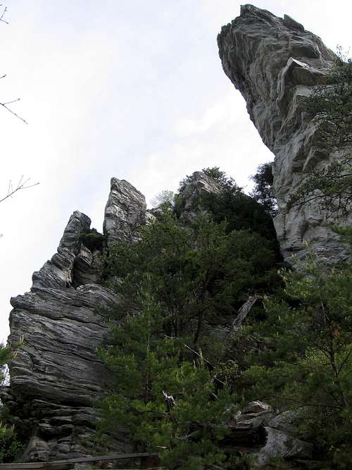 Hanging Rock from below