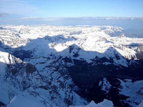 From left to right: Jungfrau, Mönch, Eiger