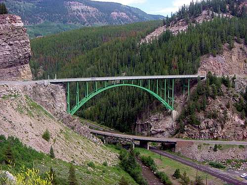 US Hwy 24 Eagle River bridge between Tennessee Pass and I-70