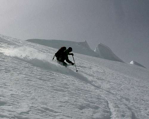 Idris Tearing it Up - Mont Blanc du Tacul