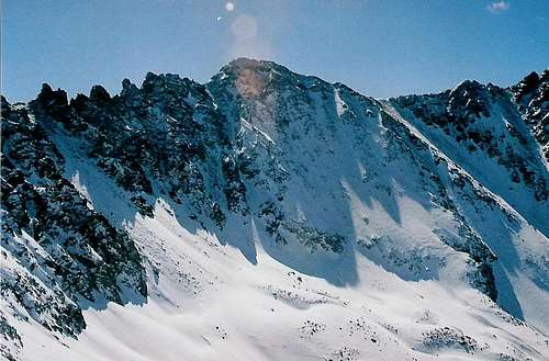 The West Face of Fletcher from Mayflower Gulch