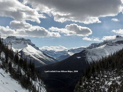 Lyell Icefield from Mt. Wilson