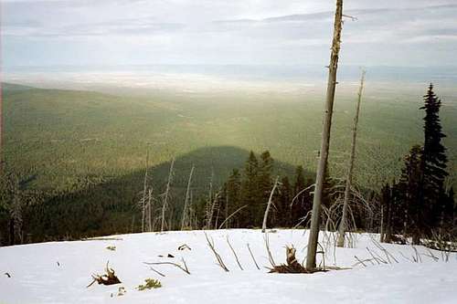 The shadow of Black Butte,...